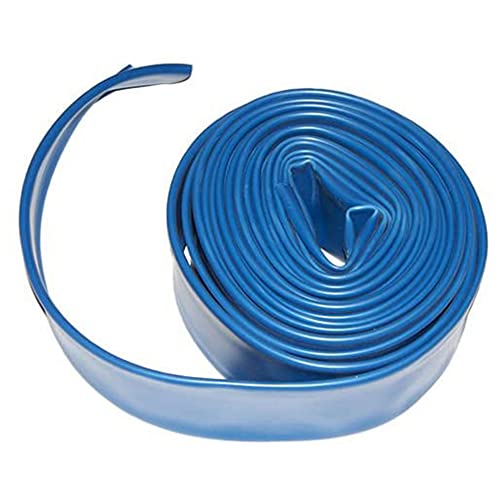 Plastiflex LF500200050PS 2 Inch x 50 Foot Lay Flat Swimming Pool Backwash Hose for In Ground or Above Ground Swimming Pool Filter
