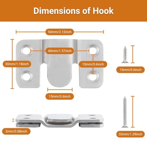 Image of 16Pcs Stainless Steel Interlock Hanging Buckle,Flush Concealed Mount Brackets Stainless Steel Z Clip Bracket Interlock Hanging Buckle for Picture Display Art Gallery