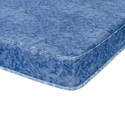 CLARENCE BEDS 3FT Single Water-Resistant WaterProof White Foam Mattress 8 Inches Thick Medium 40kg/m3 Density Dual-Sided