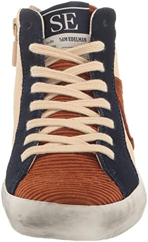 Sam Edelman Girls Avon Kids Sneaker, Eggshell/Mustard/Baltic Navy, 2 Big | Image 1