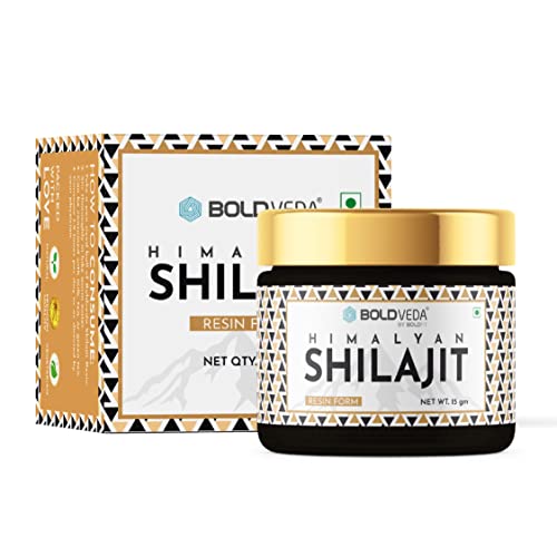 BOLDVEDA Pure Himalayan Shilajit Soft Resin Form 15gm – Ayurvedic Rejuvenation, Natural Source of Fulvic Acid Support Metabolism and Immune System, Brown BOLDVEDA Pure Himalayan Shilajit Soft Resin Form 15gm – Ayurvedic Rejuvenation, Natural Source of Fulvic Acid Support Metabolism and Immune System, Brown