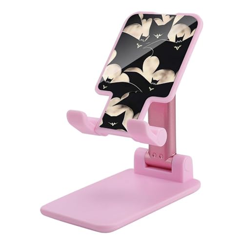 Support de téléphone pliable ajustable imprimé chauve-souris compact pour iPhone 15 16