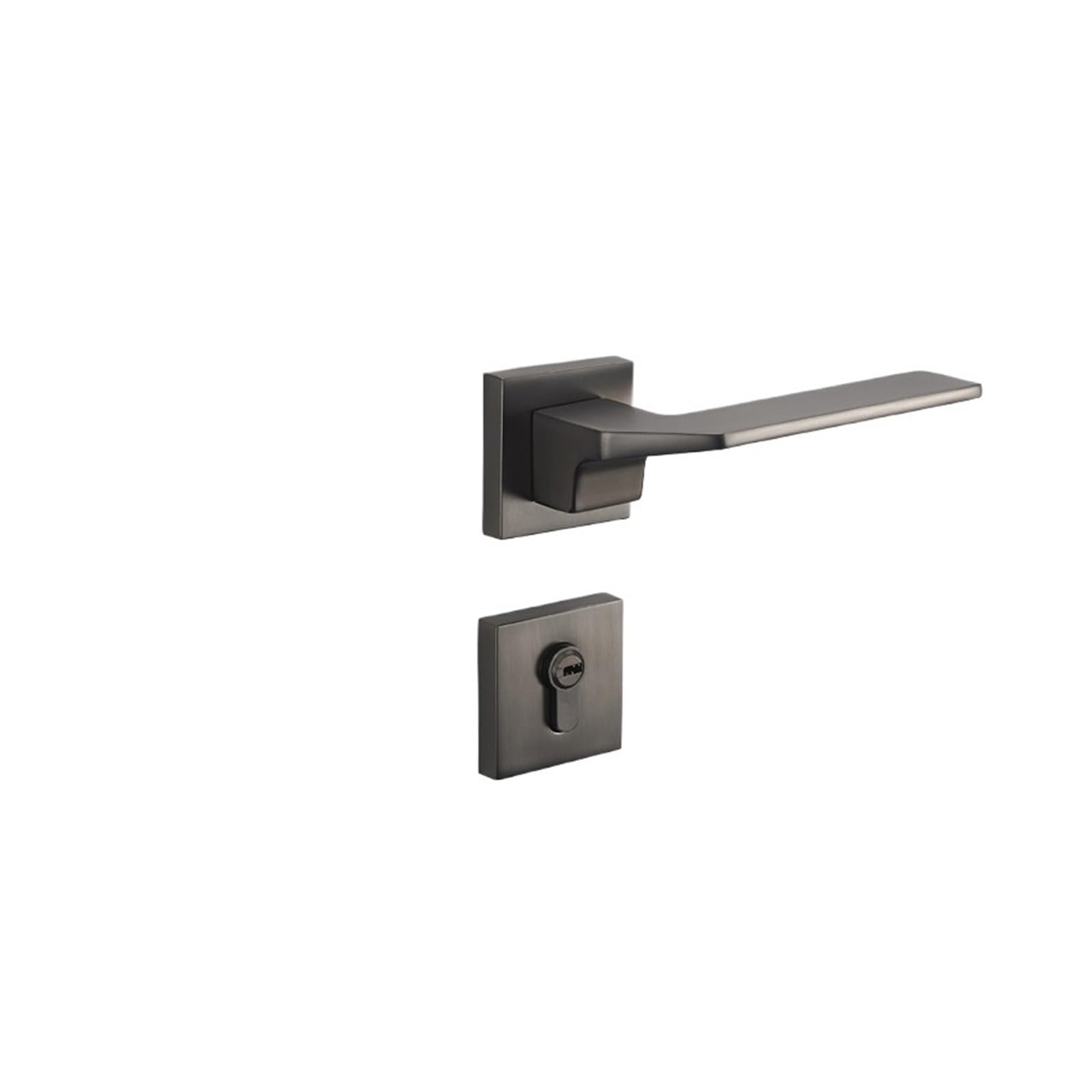 Vlalamno One Color Gray European Style Magnetic Silent Split Lock Bedroom Handle