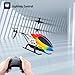 DRONEEYE Rc Helicopter for Kids, 2.4GHz Altitude Hold Remote Control Helicopter with Gyro for Beginner Hobby, 30 Min Play, 3.5 Channel Indoor Flying, LED Light, High & Low Speed