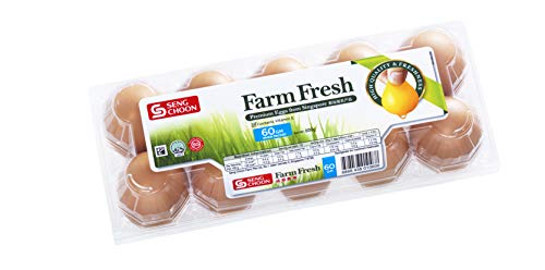 Seng Choon Farm Fresh Eggs 60 g (Pack of 10)