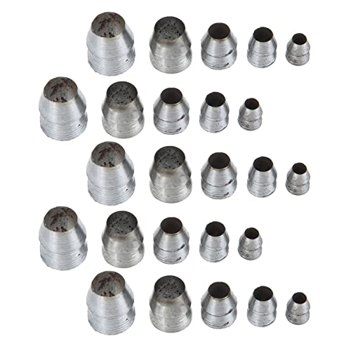 Healeved Round Iron Wedges for Hammer Installation 25pcs Set Garden Tool Wedge for Reinforcement
