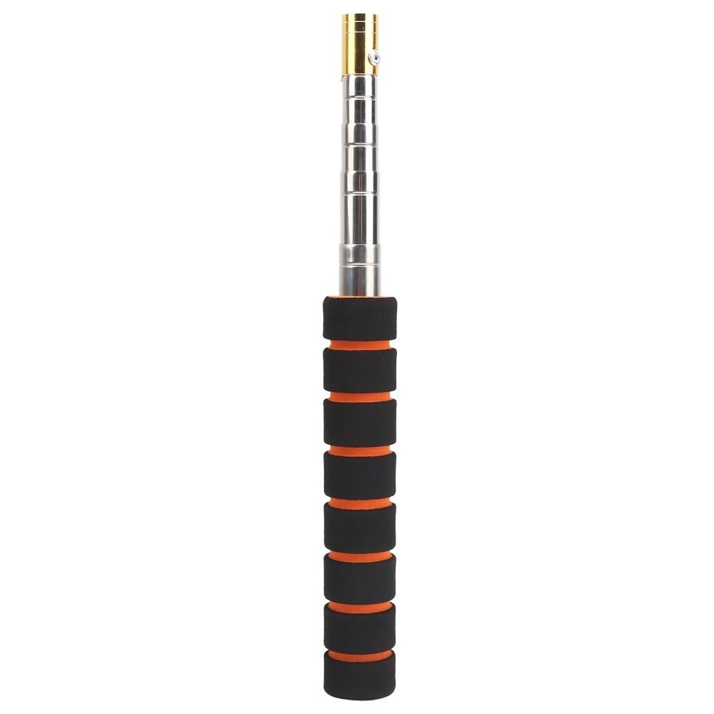 Chiffonade ‌Telescoping Fishing Net Pole 26-73cm –Portable Stainless Steel Extension Rod with Collapsible Design for Easy Storage (8mm Interface)‌