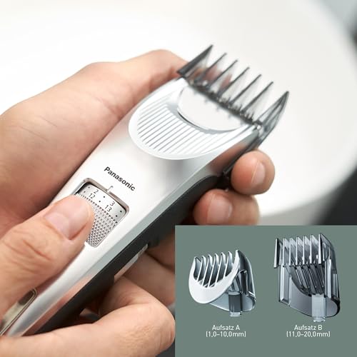 Panasonic Premium Haarschneider ER-SC60, 39 Längeneinstellungen, Haartrimmer 0,5-20 mm, Trimmer für Herren, mit Ladestation, Linearmotor - 5