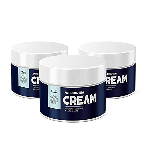 Azani Natural Anti Chafing Cream | Intimate Area Cream | Multi-Purpose Healing Cream for Rashes, Blisters, Thigh Rub, Itchy & Sore Skin from Sports & Fitness Activities | Multani Mitti, Shea Butter & Gotukola (Men & Women) - 5.3 OZ