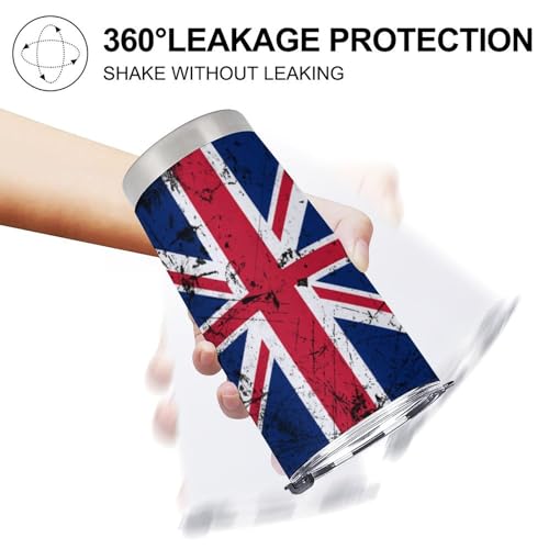 Posavasos para auto con textura de bandera UK 4PCS miniatura 6