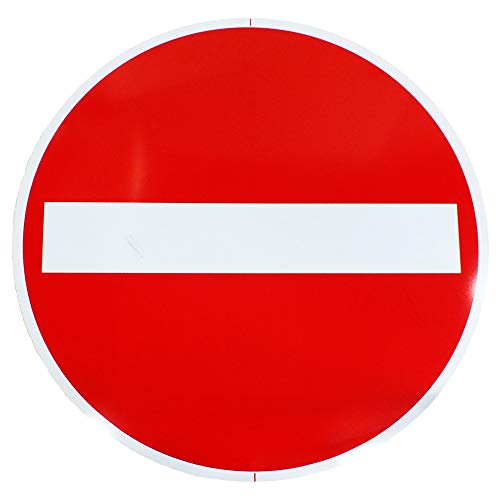 ORIGINAL VERKEHRSZEICHEN Nr. 267 600 mm Verbot der Einfahrt Verkehrsschild Straßenschild Einfahrt verboten Straße Schild Zeichen Straßenzeichen 600 mm Durchmesser Groß Verkehrszeichen Verkehr