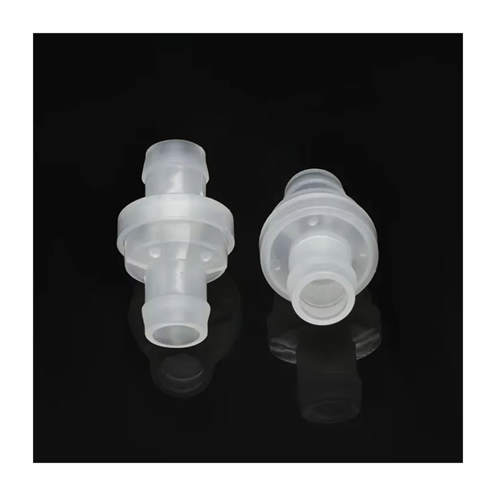 Válvulas de retención de plástico antirretorno, 2 válvulas de agua en línea para fluidos, válvula unidireccional de 10 mm para control estándar de flujo de agua