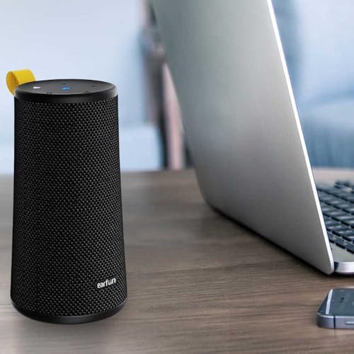 Image of EarFun UBOOM Bluetooth Speaker, [24W Stereo Sound] Boom Bass, 360 Surround Sound, Sweatshield IPX7 Waterproof, Indoor & Outdoor Modes, Dual Pairing, 24Hrs, Portable Wireless Speaker for iPhone etc