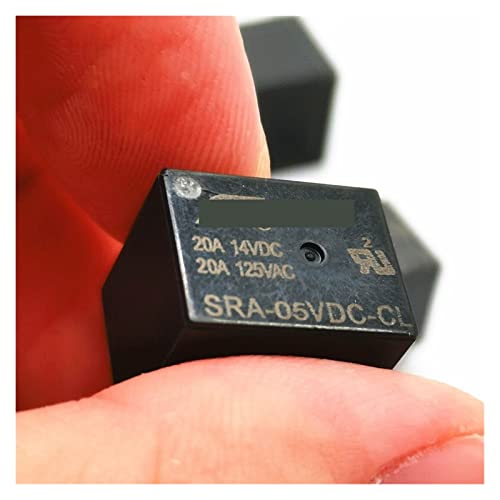Relé SRA-12VDC-AL-4-pin de 20A para placas de circuito electrónico pack de 5 unidades