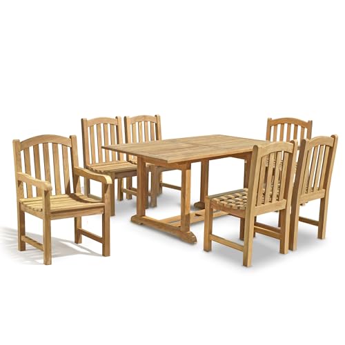 Jati 6-Seater Teak Garden Table and Chairs...