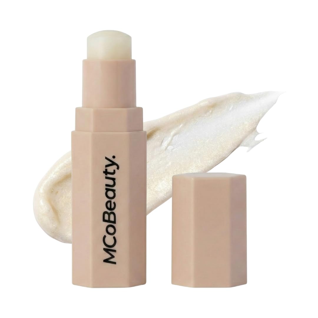 MCoBeauty - Dewy Face Stick - Silky Skin Highlight & Illuminating Glass Finish for Radiant, Healthy-Looking Skin, Shea Butter-Infused Skincare-Grade Glow - Highlighter Makeup, Stocking Fillers