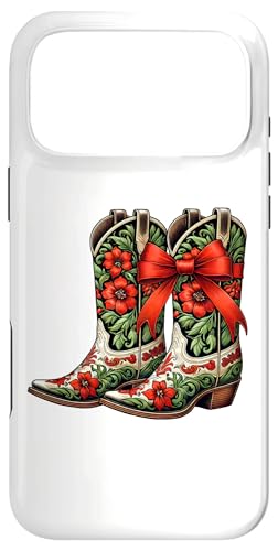 Howdy Christmas Cowgirl Xmas Red Cowboy Boots Howdy Holidays X}zP[X iPhone 17 Pro Max p