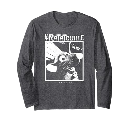 T-shirt Ratatouille Disney Pixar à manches longues avec motif Chef Rémy pour adulte