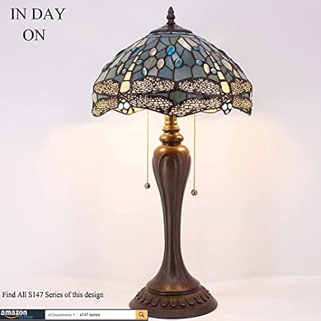 WERFACTORY Tiffany Lamp Series Stained Glass Style Lampshade Decorative Living Room Bedroom