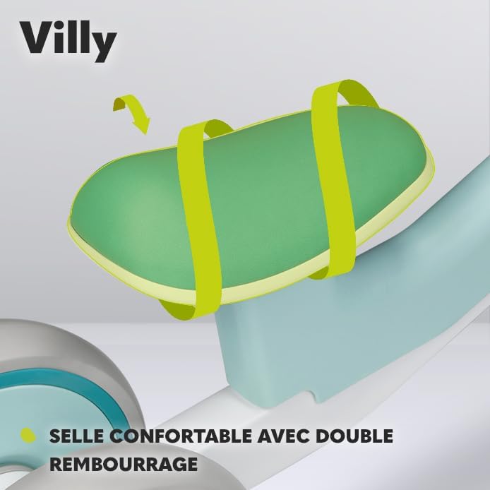 Draisienne ergonomique – selle rembourrée et guidon antidérapant