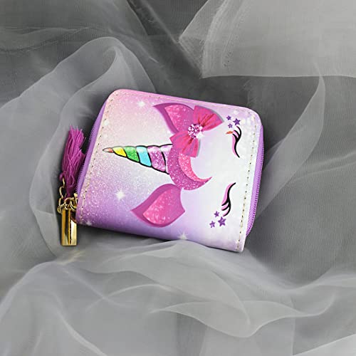 Timlee Cute Rainbow Unicorn Long Wallets Long Purse (Unicorn 1116)4