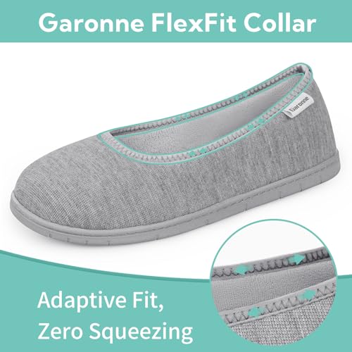 Garonne Women's Slippers with Memory Foam, Ladies' Non-Slip House Shoes for Bedroom Indoor/Outdoor3