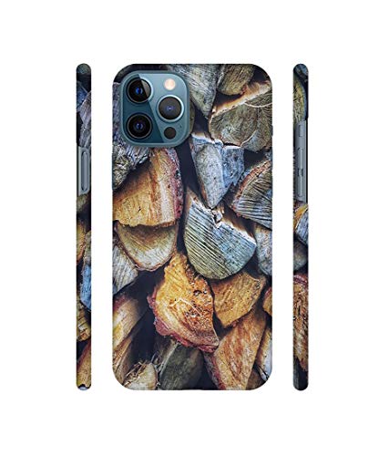 Image of Amazon Brand - Solimo Designer Wooden Blocks Texture 3D Printed Hard Back Case Mobile Cover for Apple iPhone 12 Pro Max