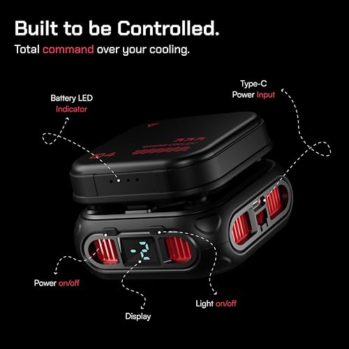Image of Vero Forza Arctic Pro V4 Wireless Mobile Cooler | 2000mAh Detachable Battery | Wired & Wireless Cooling | Cools to -13C | AI + 3 Gear Modes | LED Display | BGMI PUBG CODM Freefire | iPhone & Android.