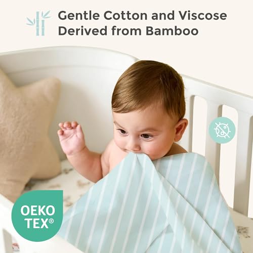 Image of Momcozy Muslin Swaddle Blankets, 4-Pack Breathable and Skin-Friendly Receiving Blankets, Best Wishes Swaddle Blanket Shower Gifts & Baby Registry Essentials, Large 47 inchx47 inch, Fruits Party
