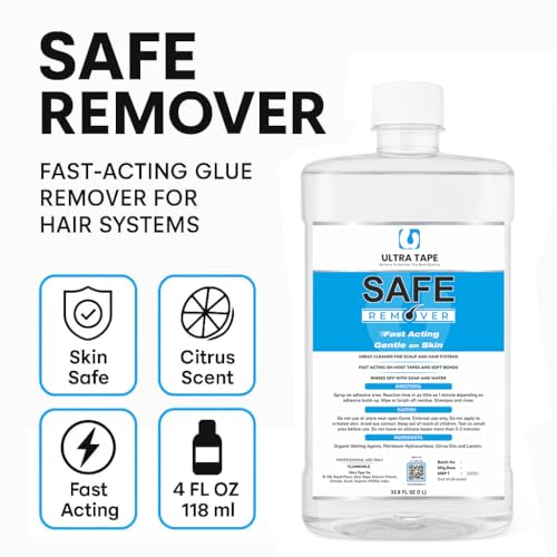 Image of Glue Remover Skin Safe Citrus Formula 1000 ml Professional | Fast acting citrus adhesive remover cleans residue from wigs toupees and hair patches with skin safe use