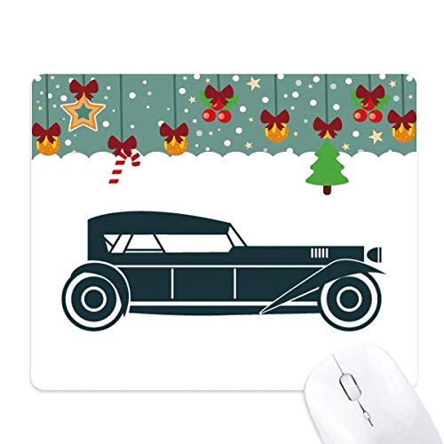 Tapis de souris géométrique vert avec motif de voitures au style rétro chic pour bureau