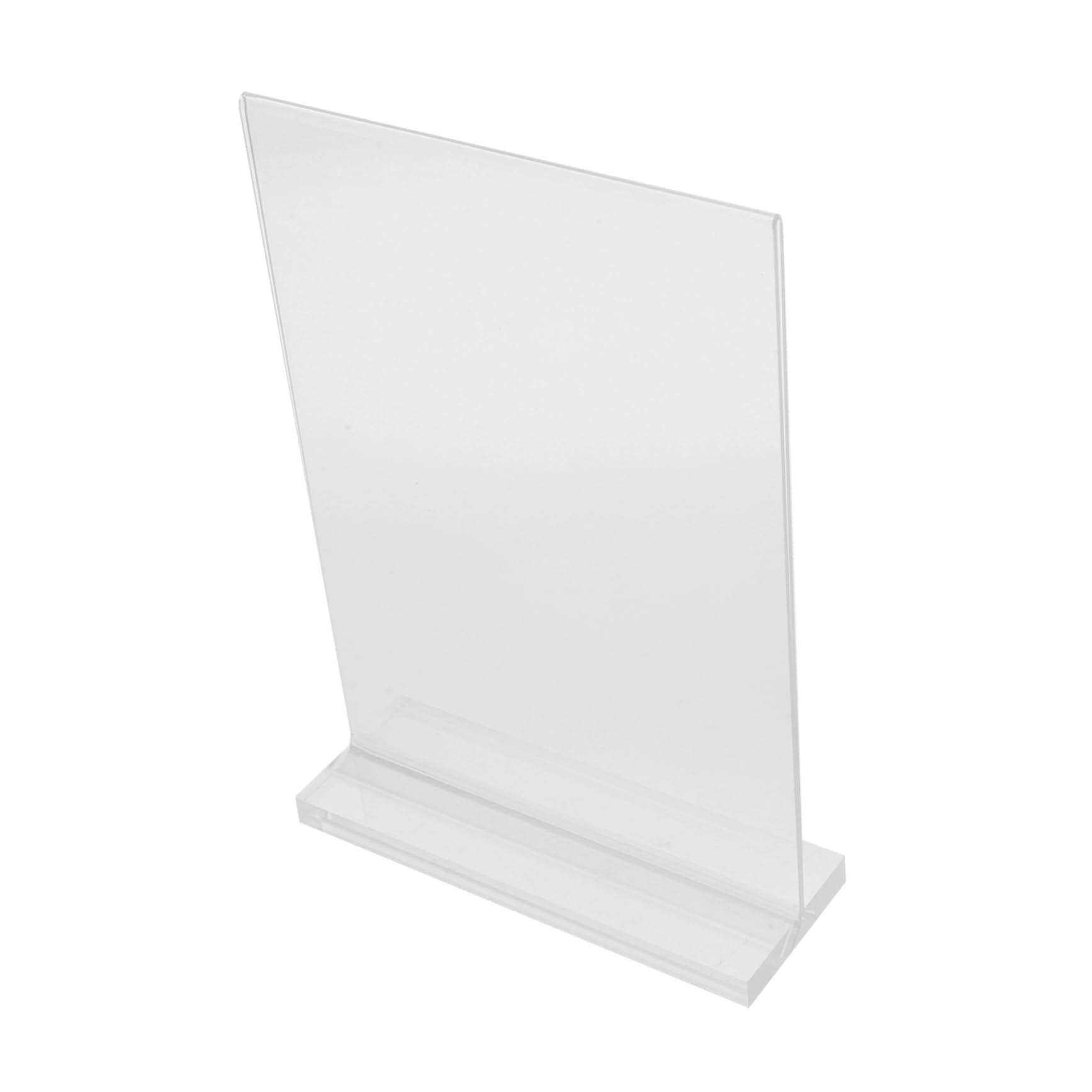 Soporte de Letrero Transparente de Acrílico Doble Cara 6 Uds | 17, 8 X 12, 8cm, Alta Transparencia y Fácil Limpieza, para Bodas y Hoteles