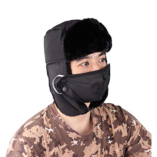 KRATARC Trappermütze Winter Ski Winddicht Cover