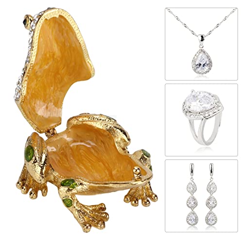 Boîte à bijoux grenouille pour décorer une commode de chambre - 5