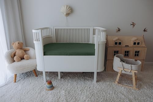 Image of Dreamology Mini Crib Sheets, 100% Muslin Crib Sheets, Pack n Play Sheets