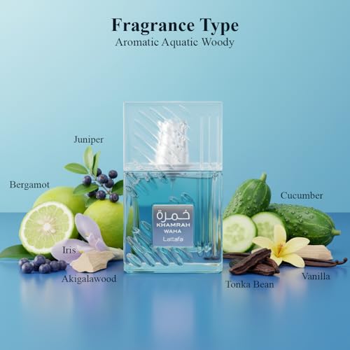 Image of Lattafa Khamrah Waha Unisex EDP 100ml /3.4oz