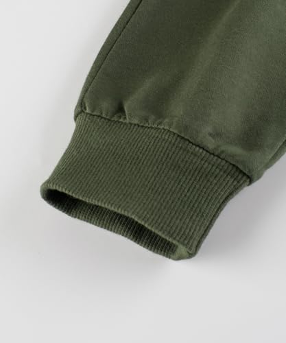 Image of GFQLONG Toddler Boys 2 Pack Cotton Active Jogger Sweatpants,Kids Casual Athletic Solid Pocket Pull On Pants