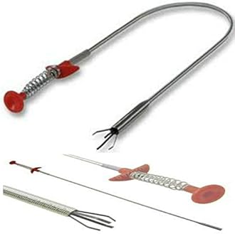 24" Flexible Spring Bendy Long Reach Thin Claw Pick UP Tool Lifting Grab Grabber