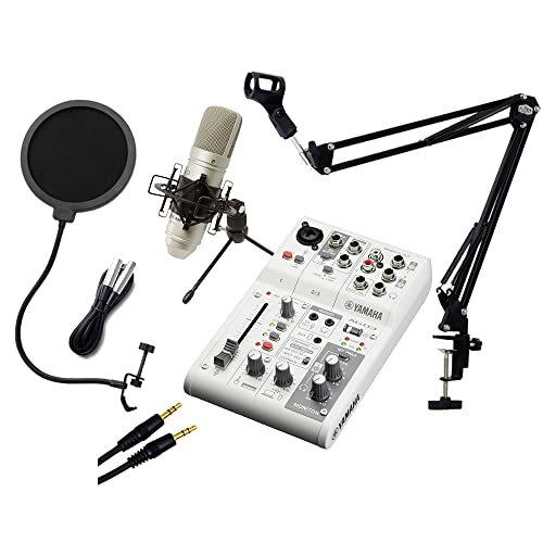 Amazon.co.jp: YAMAHA AG03 MK2 TASCAM製マイク 配信セット ブーム