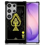 CARLOCA Case for Samsung Galaxy S26 Ultra,Playing Card Ace Design Shockproof with 4-Sided Airbag, Anti-Scratch & Anti-Slip TPU Cover - Protective Phone Case for Men Women