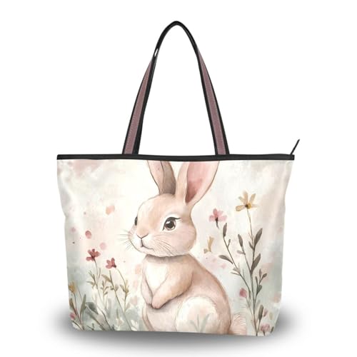 Sac à main en soie lapin et fleurs de Pâques, idée cadeau femme