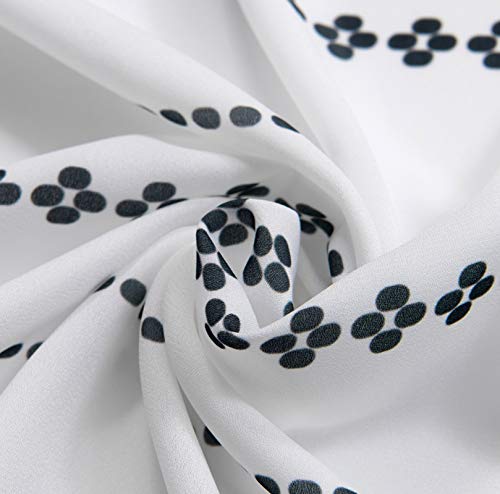 Yokii Boho Sheer Kitchen Curtains 36 Inch, Chiffon Voile Short Curtains For Small Windows Modern Farmhouse Black And White Striped Tassel Window Treatment Rod Pocket (Tiers - 24 X 36, Black) #TOP3