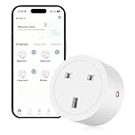 Oblinple Smart Plug 13A Alexa Plugs that Work with Alexa Google Home Wifi Plugs with Energy Monitoring Voice Control Timer Function Smart Life/Tuya App Remote Control WiFi Socket 2.4GHz Wi-Fi Only