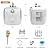 4 Gallon Hot Water Heater Electric - Compact Under Sink Portable Mini Small Tank Hot Water with LED Display for RV Camper Kitchen Food Truck, 110V/120 volt, 1440W, Wall or Floor Mounted