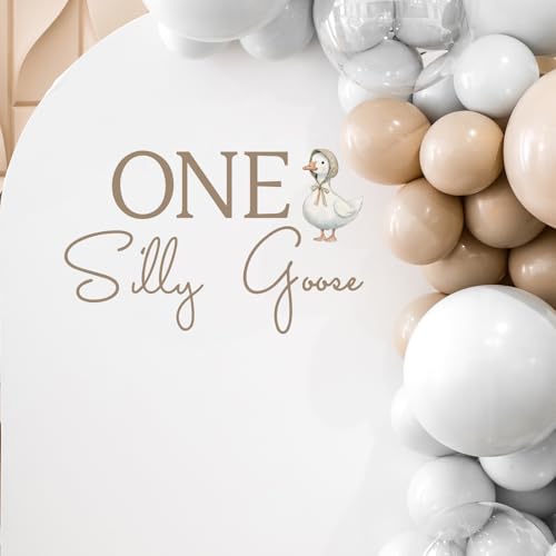 One Silly Goose Decal for Balloon Backdrop Arch, One Silly Goose Duck Bday Party Decorations, First Birthday Decal for Birthday Party Backdrop