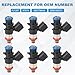 JDMON 6pcs Fuel Injectors Compatible with Jeep Cherokee 3.2L V6 2014 2015 2016 2017 Replacement for FJ1267, 0280158313, 4627794AA