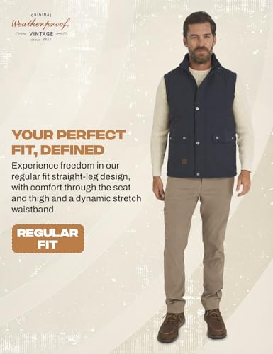 Image of Weatherproof Vintage Casual Hiking Pants for Men - Lightweight Stretch Travel Mens Work Pants with Utility Cargo Pocket