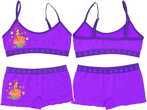 ToBeInStyle Girl Pack of 6 Set Spaghetti Strap Training Bras & Boyshorts Bikinis3