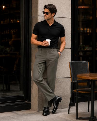 Image of Men's Formal Trouser Pant| Men's Bootcut Important Pant | Men Slim Fit Pants, Straight Fit Formal Trouser | Elegant Styling for Daily Use