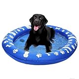 Design large : offre une grande taille avec une flottabilité fiable à bord large, convient en toute sécurité à 2 chiens jusqu'à 30 kg, idéal pour les races de petite et moyenne taille qui recherchent du plaisir dans l'eau.